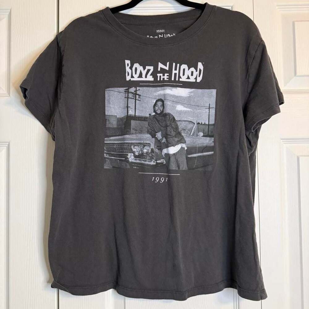 Mad Engine Boyz n the Hood Movie T-Shirt XL Charcoal Grey Graphic Tee
